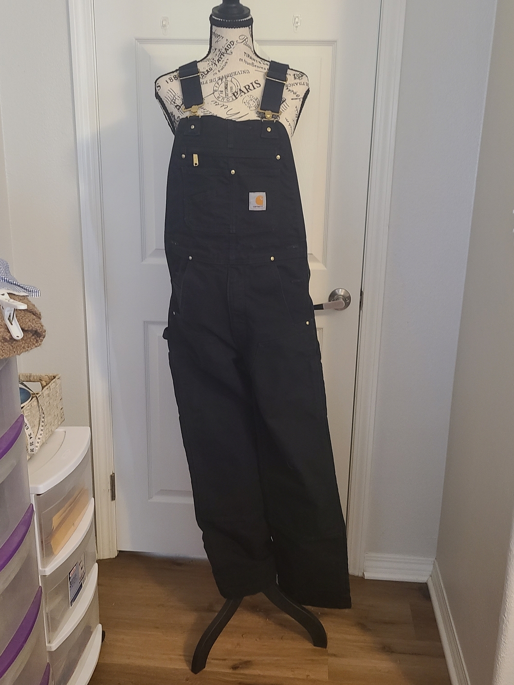 Carhartt Black Bib Overalls